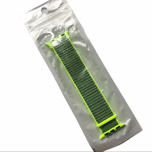 5/$20 NEW NEON FLASH Loop Band Apple Watch 38/40/41mm Green - Picture 7 of 8